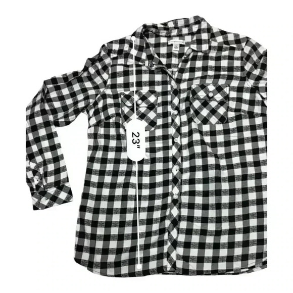 Women’s Croft and Barrow The extra Soft Plaid Flannel Shirt size M | Pre loved - Picture 3 of 8